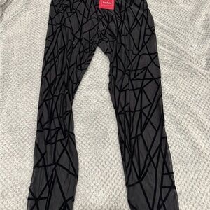Versace Charcoal Geometric Leggings